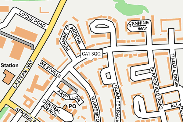 CA1 3QQ map - OS OpenMap – Local (Ordnance Survey)