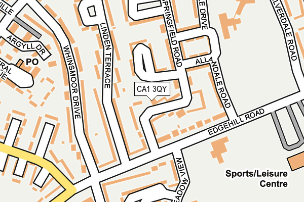 CA1 3QY map - OS OpenMap – Local (Ordnance Survey)