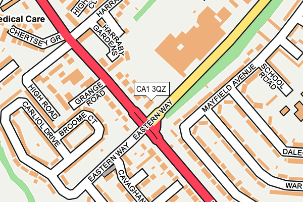 CA1 3QZ map - OS OpenMap – Local (Ordnance Survey)