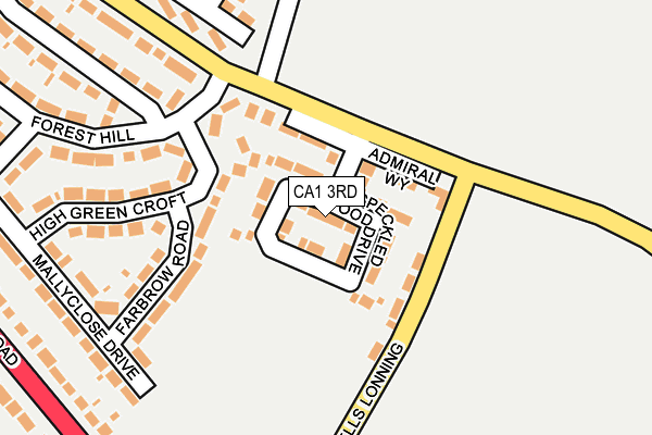 CA1 3RD map - OS OpenMap – Local (Ordnance Survey)