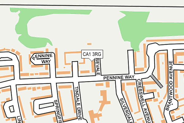 CA1 3RG map - OS OpenMap – Local (Ordnance Survey)