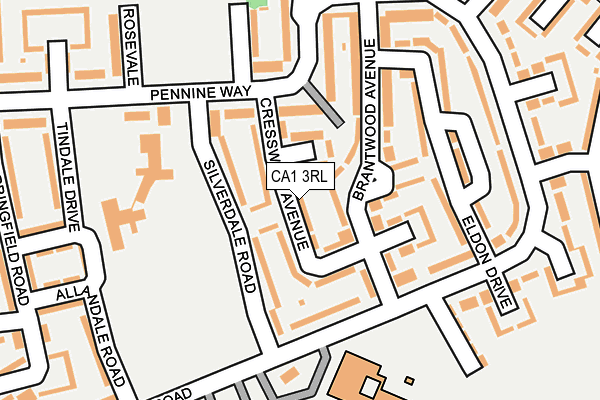 CA1 3RL map - OS OpenMap – Local (Ordnance Survey)