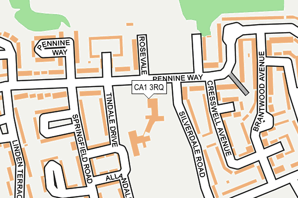 CA1 3RQ map - OS OpenMap – Local (Ordnance Survey)