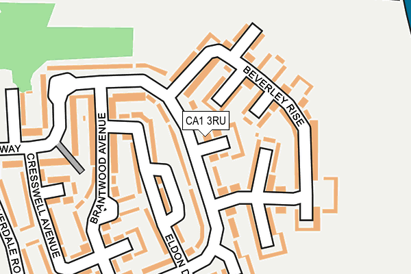 CA1 3RU map - OS OpenMap – Local (Ordnance Survey)