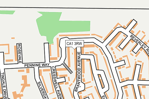 CA1 3RW map - OS OpenMap – Local (Ordnance Survey)