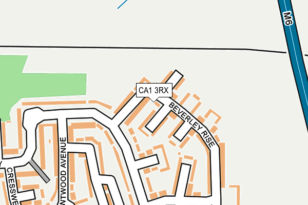 CA1 3RX map - OS OpenMap – Local (Ordnance Survey)