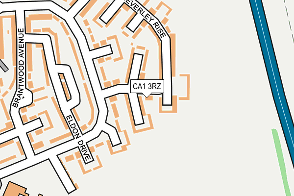 CA1 3RZ map - OS OpenMap – Local (Ordnance Survey)