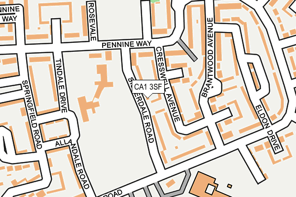 CA1 3SF map - OS OpenMap – Local (Ordnance Survey)