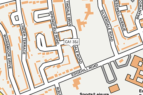 CA1 3SJ map - OS OpenMap – Local (Ordnance Survey)