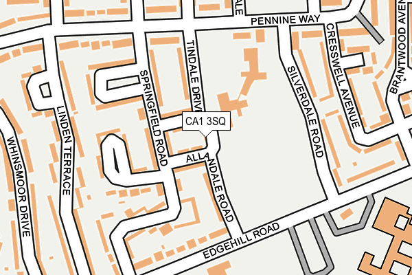 CA1 3SQ map - OS OpenMap – Local (Ordnance Survey)