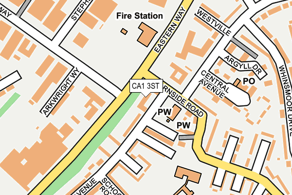 CA1 3ST map - OS OpenMap – Local (Ordnance Survey)