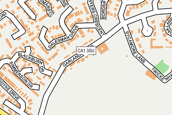 CA1 3SU map - OS OpenMap – Local (Ordnance Survey)