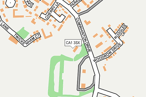 CA1 3SX map - OS OpenMap – Local (Ordnance Survey)