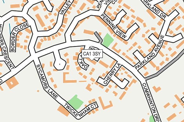 CA1 3SY map - OS OpenMap – Local (Ordnance Survey)