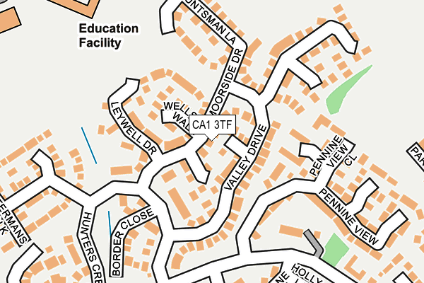 CA1 3TF map - OS OpenMap – Local (Ordnance Survey)