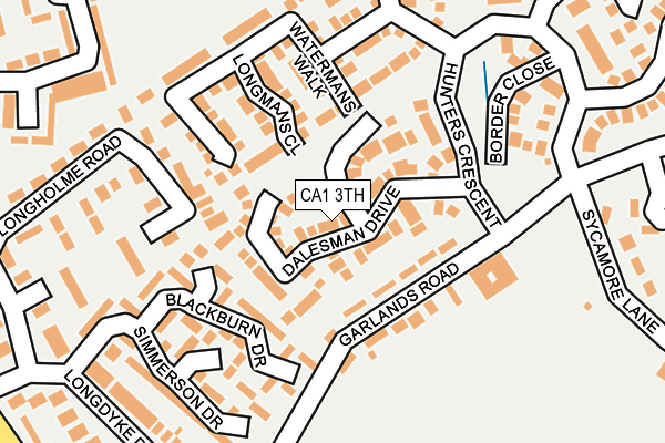 CA1 3TH map - OS OpenMap – Local (Ordnance Survey)