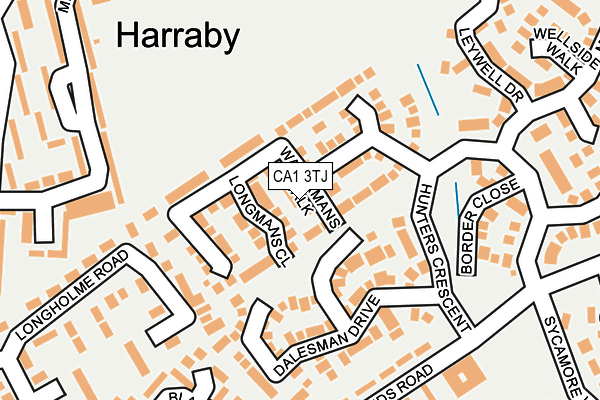 CA1 3TJ map - OS OpenMap – Local (Ordnance Survey)