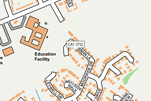 CA1 3TQ map - OS OpenMap – Local (Ordnance Survey)