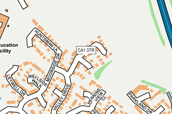 CA1 3TR map - OS OpenMap – Local (Ordnance Survey)