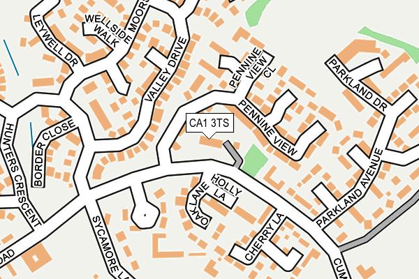 CA1 3TS map - OS OpenMap – Local (Ordnance Survey)