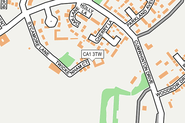 CA1 3TW map - OS OpenMap – Local (Ordnance Survey)