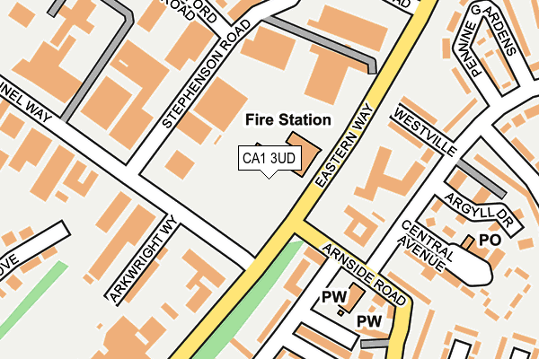 CA1 3UD map - OS OpenMap – Local (Ordnance Survey)