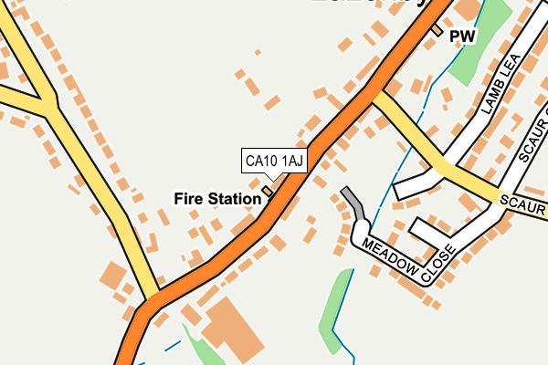 CA10 1AJ map - OS OpenMap – Local (Ordnance Survey)