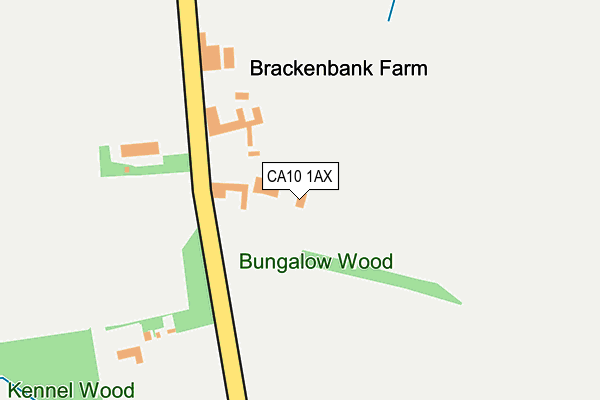 CA10 1AX map - OS OpenMap – Local (Ordnance Survey)