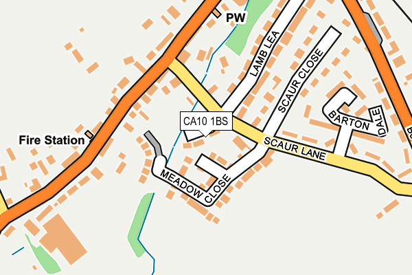 CA10 1BS map - OS OpenMap – Local (Ordnance Survey)