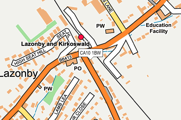 CA10 1BW map - OS OpenMap – Local (Ordnance Survey)