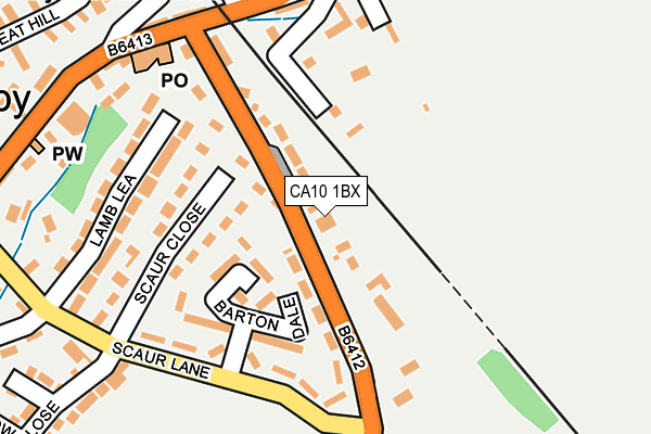 CA10 1BX map - OS OpenMap – Local (Ordnance Survey)