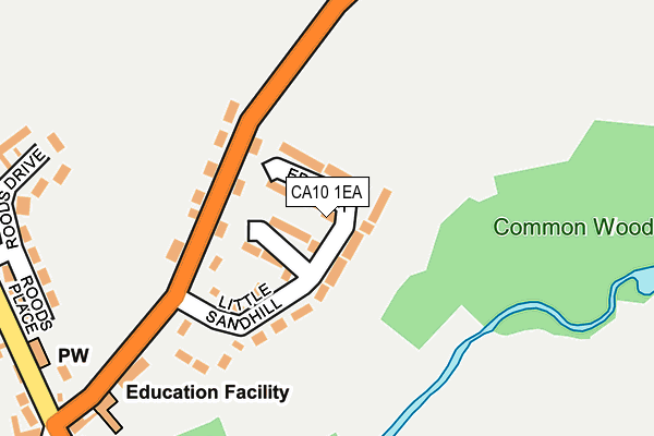 CA10 1EA map - OS OpenMap – Local (Ordnance Survey)