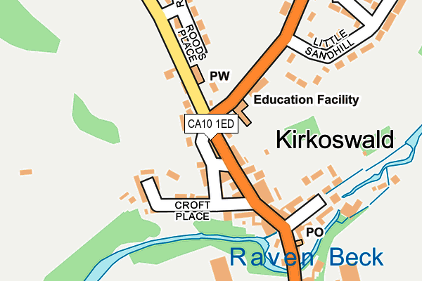 CA10 1ED map - OS OpenMap – Local (Ordnance Survey)