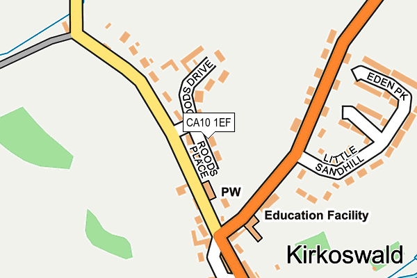 CA10 1EF map - OS OpenMap – Local (Ordnance Survey)