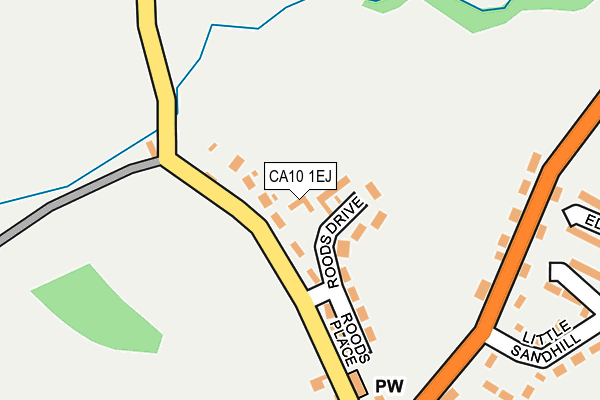 CA10 1EJ map - OS OpenMap – Local (Ordnance Survey)