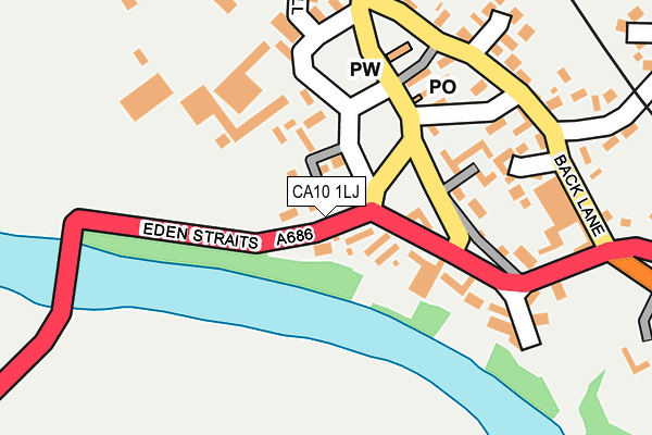 CA10 1LJ map - OS OpenMap – Local (Ordnance Survey)