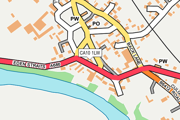 CA10 1LW map - OS OpenMap – Local (Ordnance Survey)