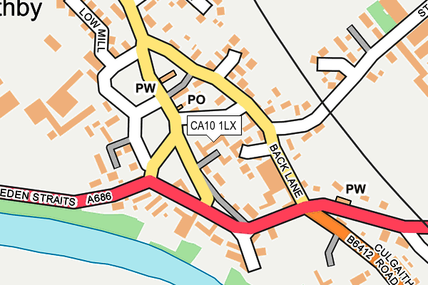 CA10 1LX map - OS OpenMap – Local (Ordnance Survey)