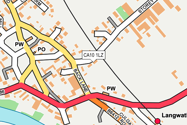 CA10 1LZ map - OS OpenMap – Local (Ordnance Survey)