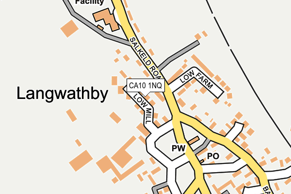 CA10 1NQ map - OS OpenMap – Local (Ordnance Survey)