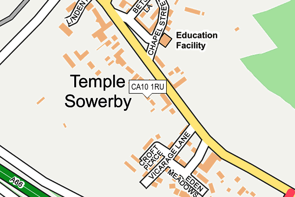 CA10 1RU map - OS OpenMap – Local (Ordnance Survey)