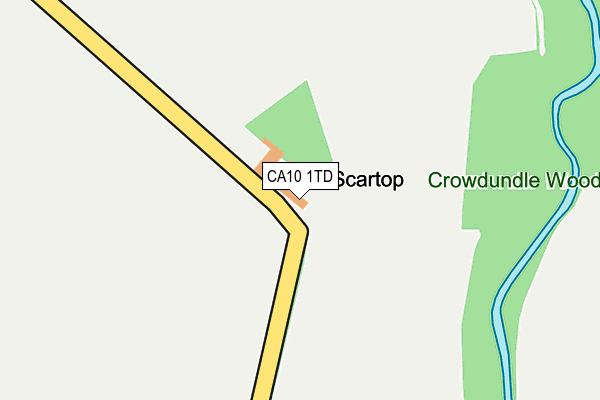 CA10 1TD map - OS OpenMap – Local (Ordnance Survey)