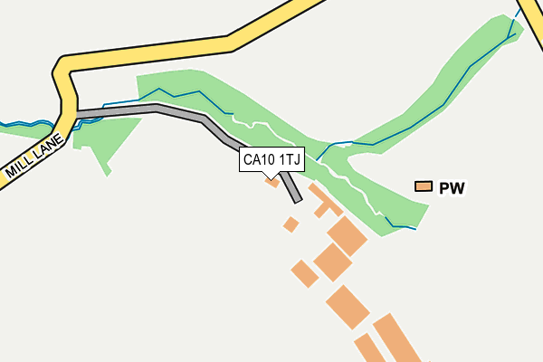 CA10 1TJ map - OS OpenMap – Local (Ordnance Survey)