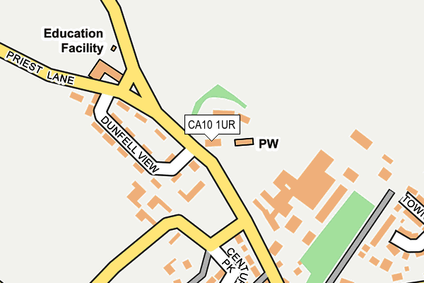 CA10 1UR map - OS OpenMap – Local (Ordnance Survey)