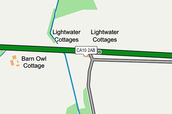 CA10 2AB map - OS OpenMap – Local (Ordnance Survey)