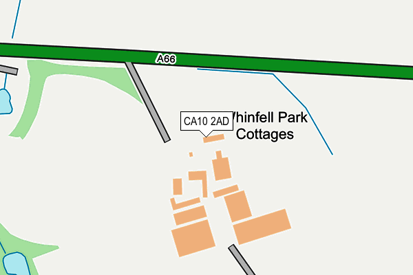 CA10 2AD map - OS OpenMap – Local (Ordnance Survey)