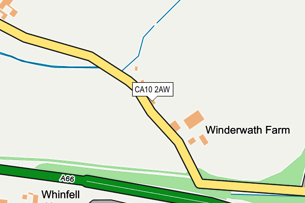 CA10 2AW map - OS OpenMap – Local (Ordnance Survey)