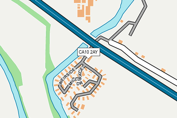 CA10 2AY map - OS OpenMap – Local (Ordnance Survey)