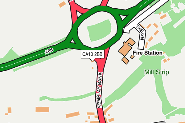 CA10 2BB map - OS OpenMap – Local (Ordnance Survey)