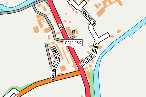 CA10 2BX map - OS OpenMap – Local (Ordnance Survey)